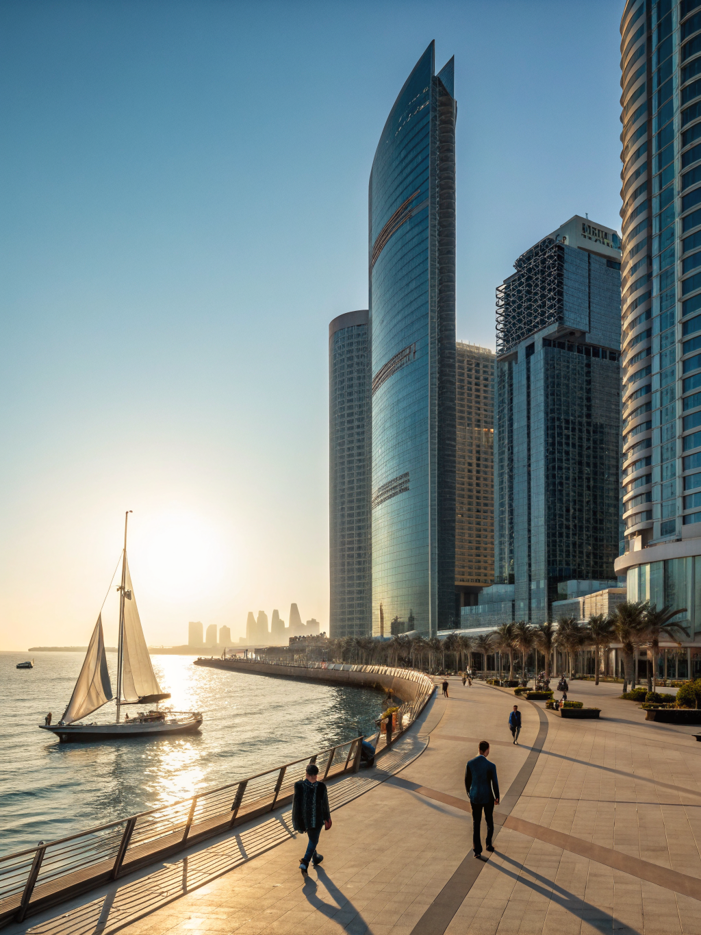 Commercial glass tower and executive capital advisory architecture